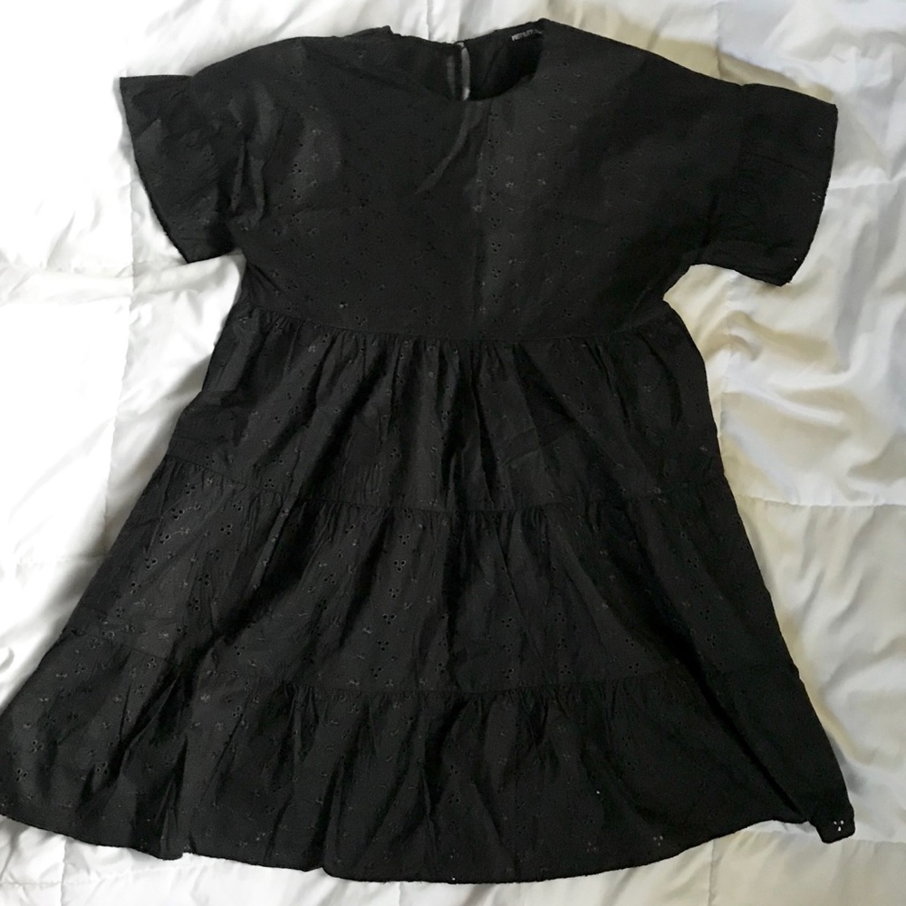 NWT Black Smock Dress by PLT